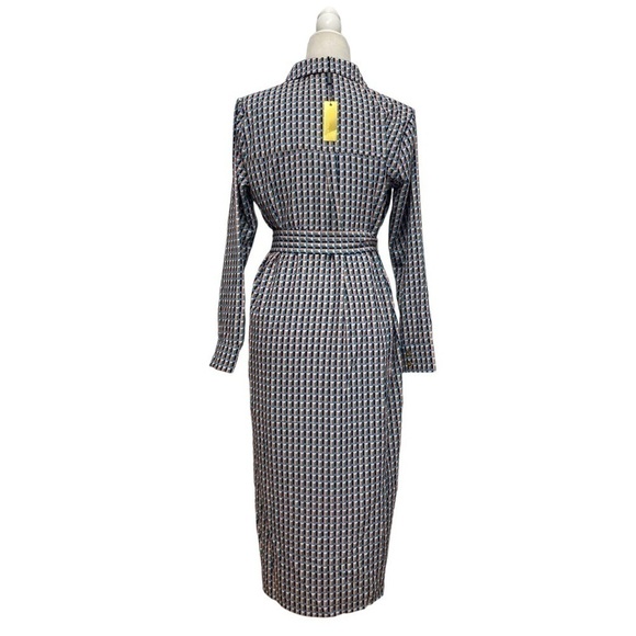 Alexia Admor Shirt Dress NWT Geometric Alexia Admor Shirt Dress Patterned Print - Picture 12 of 15